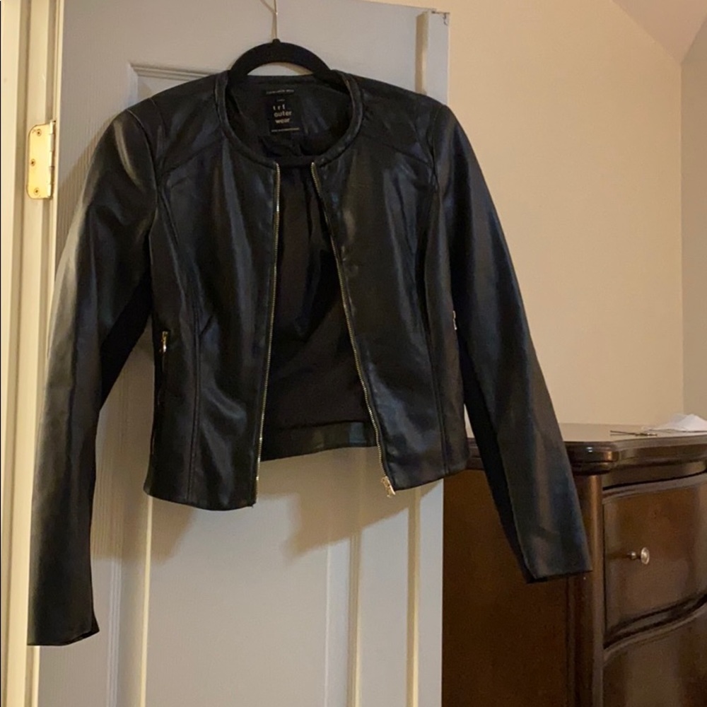 Zara Faux Leather Jacker